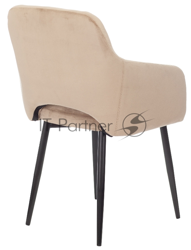 Кресло Бюрократ CH-380F латте Italia 5 на ножках металл черный