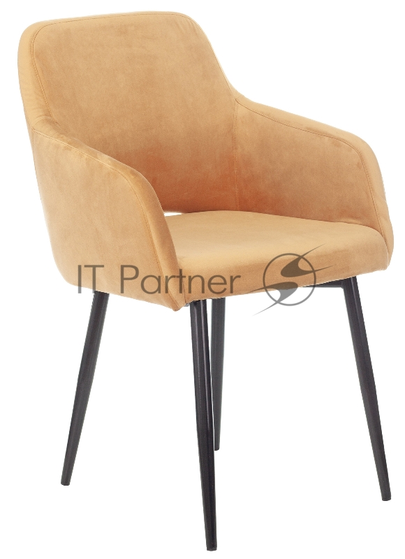 Кресло Бюрократ CH-380F янтарный Italia 9 на ножках металл черный