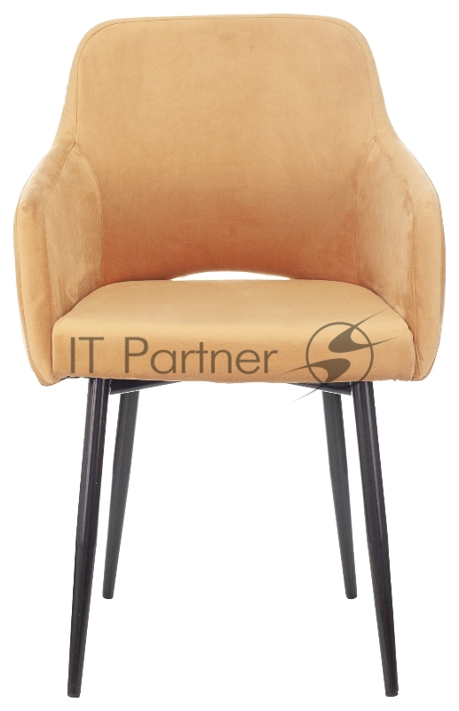 Кресло Бюрократ CH-380F янтарный Italia 9 на ножках металл черный