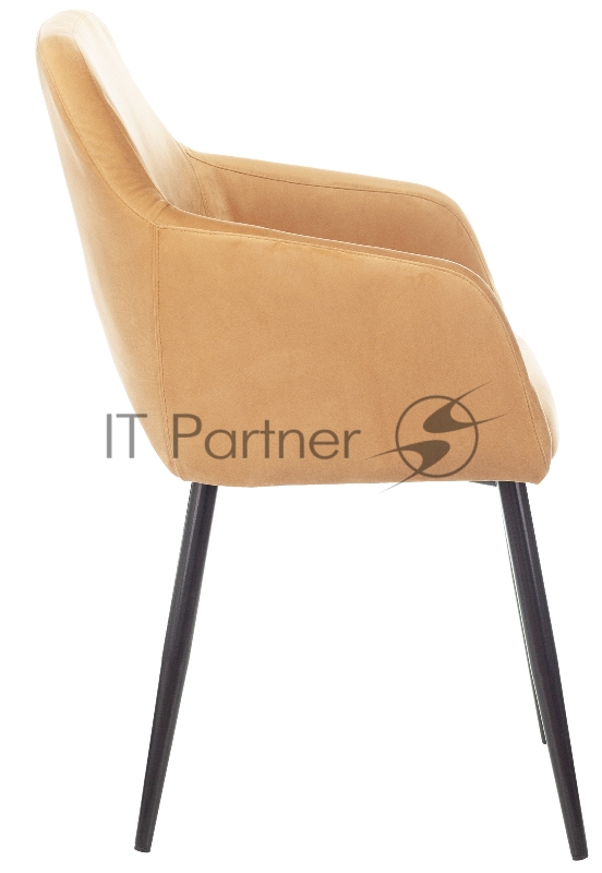 Кресло Бюрократ CH-380F янтарный Italia 9 на ножках металл черный