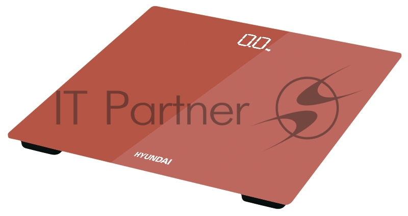 Весы напольные электронные Hyundai H-BS03612 макс.180кг красный