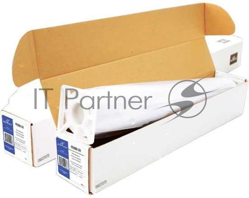 Бумага Albeo InkJet Paper, для плоттеров, универсальная, в рулонах, втулка 50,8 мм, белизна 146%, ширина рулона/длина/плотность (0,610х45,7 м., 80 г/к