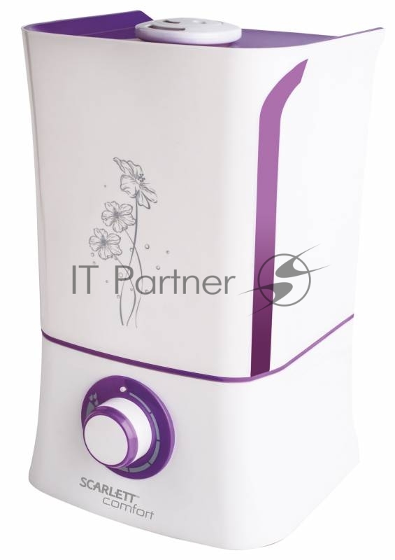Увлажнитель воздуха Scarlett SC-AH986M04 25Вт (ультразвуковой) белый/фиолетовый