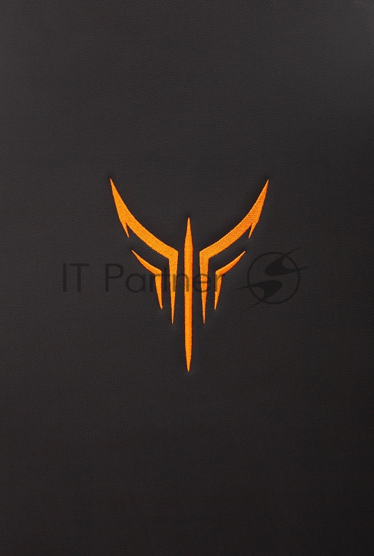 Кресло игровое Knight Explore черный/оранжевый ромбик эко.кожа с подголов. крестовина металл