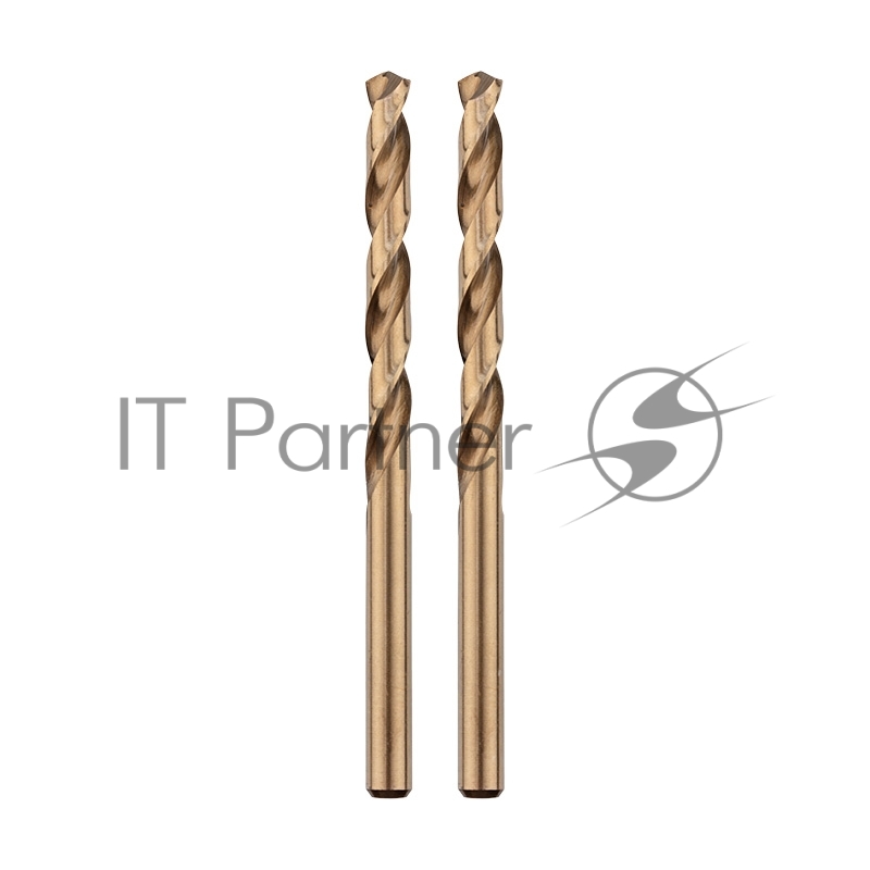 Сверло по металлу 3,2х65х36 мм «Кобальт» (сталь HSS-Co 5% M35 P6M5K5) (2 шт. в блистере) DIN 338 Kranz