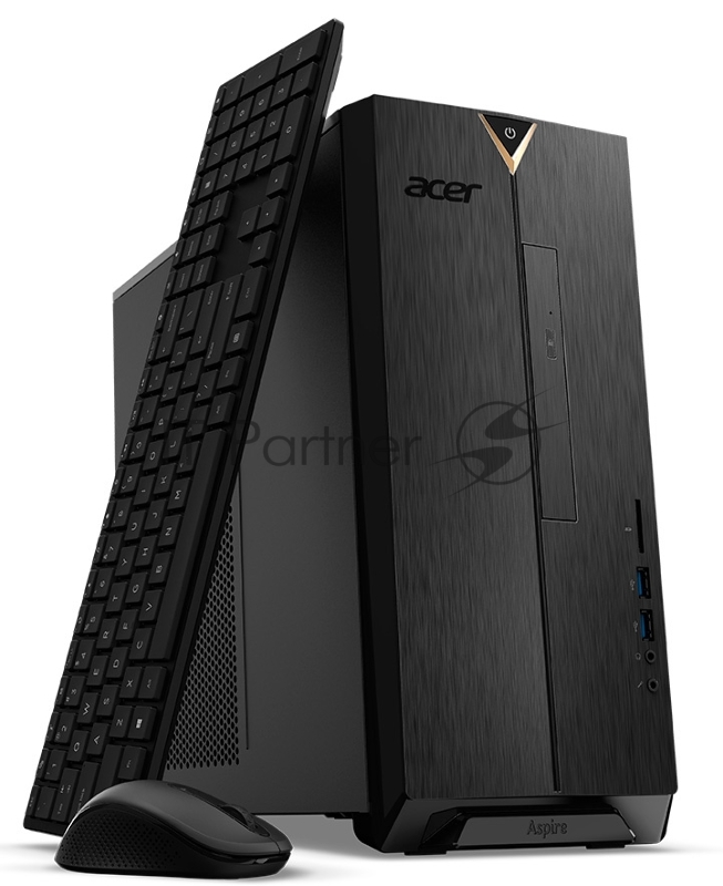 Компьютер Acer Aspire TC-391 MT Ryzen 3 4300G (3.8) 8Gb SSD256Gb R7 430 4Gb CR Eshell GbitEth 180W черный