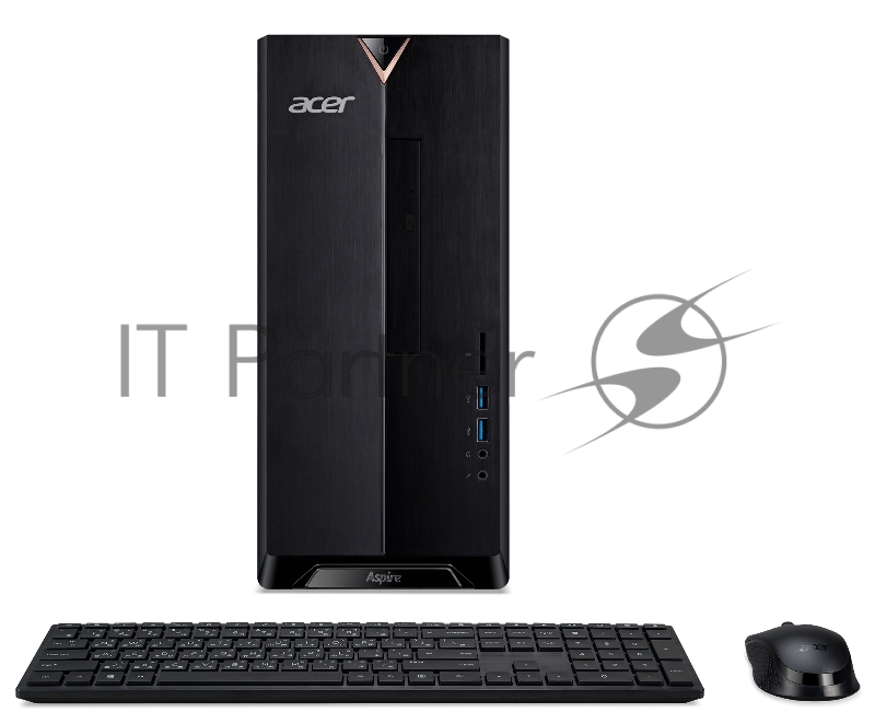 Компьютер Acer Aspire TC-391 MT Ryzen 3 4300G (3.8) 8Gb SSD256Gb R7 430 4Gb CR Eshell GbitEth 180W черный