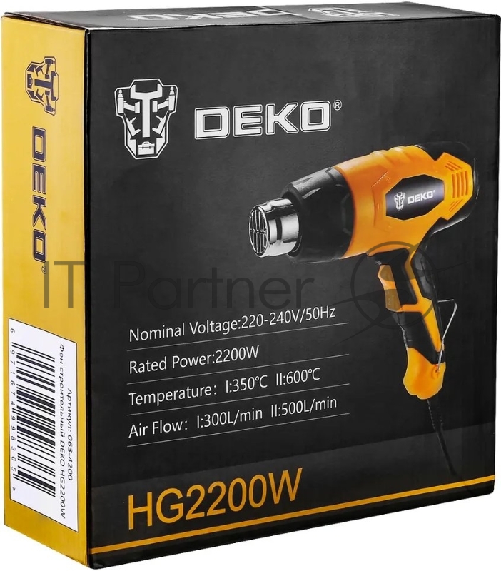 Технический фен Deko HG2200W 2200Вт темп.350/600С