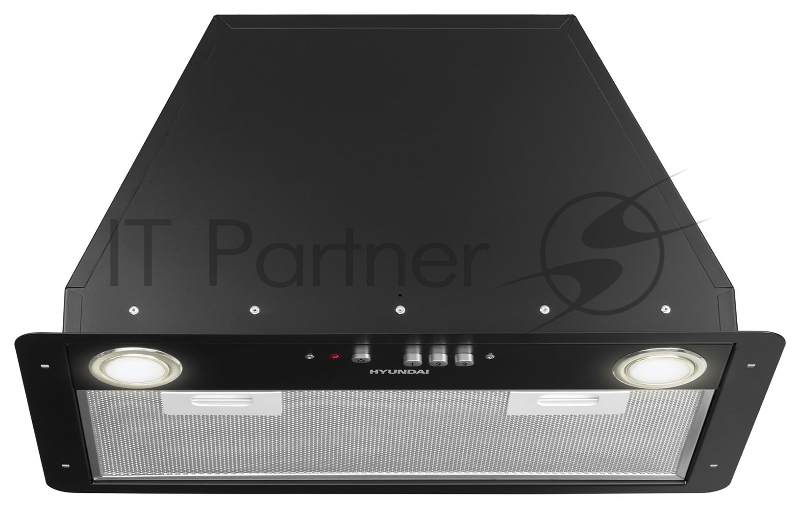 Вытяжка встраиваемая Hyundai HBB 6035 BK черный управление: кнопочное (1 мотор)