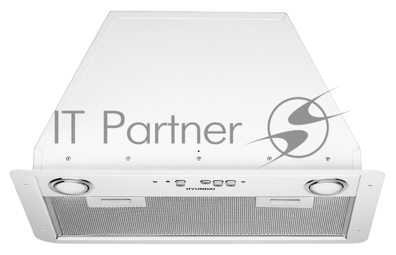 Вытяжка встраиваемая Hyundai HBB 6035 W белый управление: кнопочное (1 мотор)