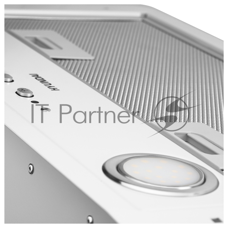 Вытяжка встраиваемая Hyundai HBB 6035 W белый управление: кнопочное (1 мотор)