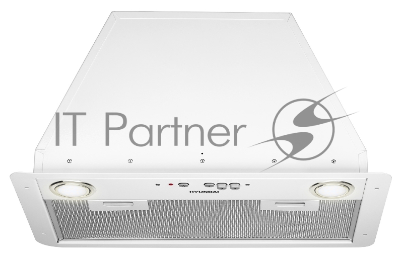 Вытяжка встраиваемая Hyundai HBB 6035 W белый управление: кнопочное (1 мотор)