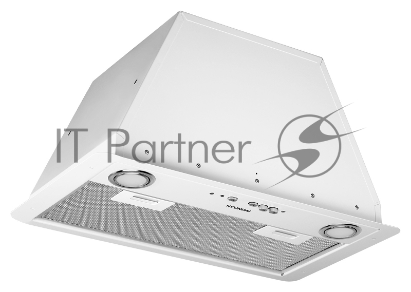 Вытяжка встраиваемая Hyundai HBB 6035 W белый управление: кнопочное (1 мотор)