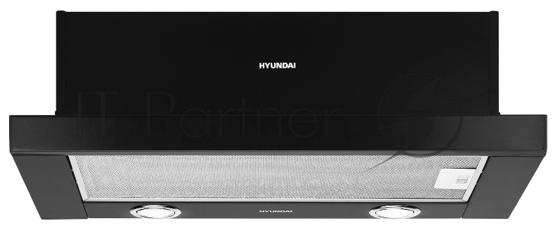 Вытяжка встраиваемая Hyundai HBH 6232 BK черный управление: кнопочное (1 мотор)