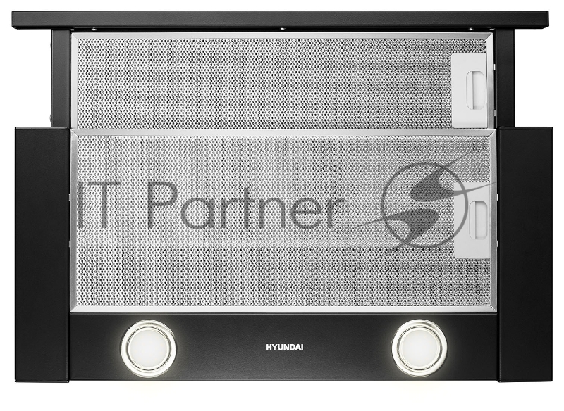 Вытяжка встраиваемая Hyundai HBH 6232 BK черный управление: кнопочное (1 мотор)