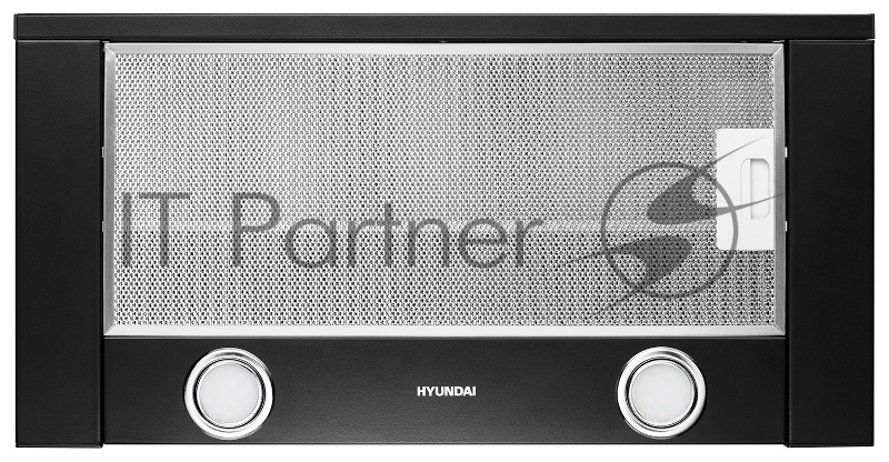 Вытяжка встраиваемая Hyundai HBH 6232 BK черный управление: кнопочное (1 мотор)