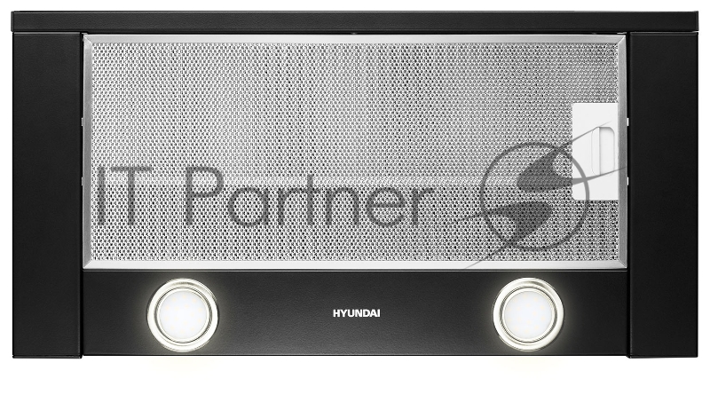Вытяжка встраиваемая Hyundai HBH 6232 BK черный управление: кнопочное (1 мотор)