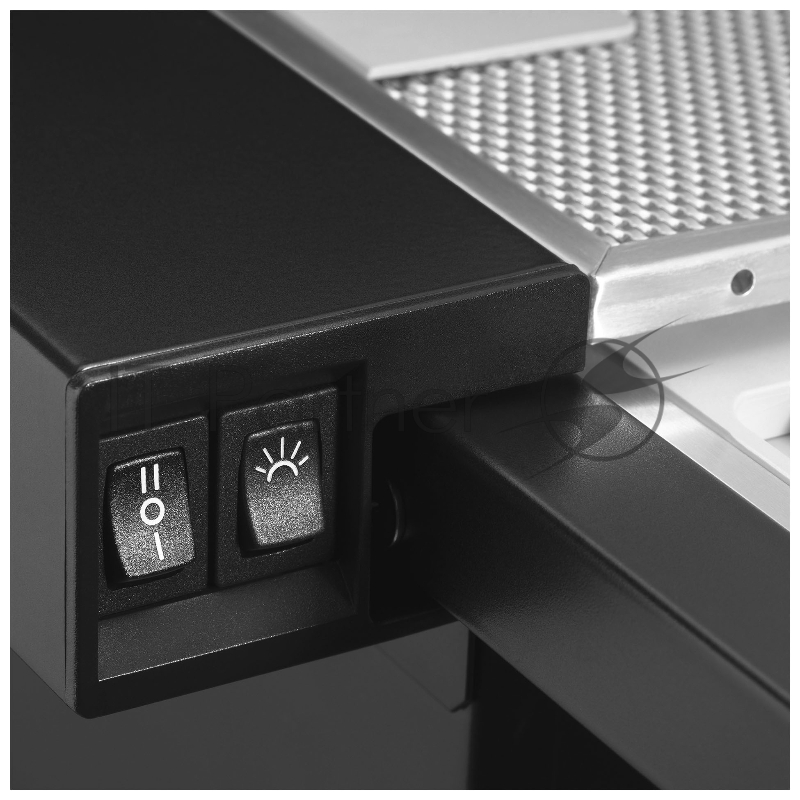 Вытяжка встраиваемая Hyundai HBH 6232 BK черный управление: кнопочное (1 мотор)