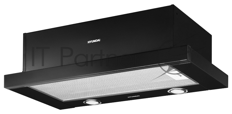 Вытяжка встраиваемая Hyundai HBH 6232 BK черный управление: кнопочное (1 мотор)