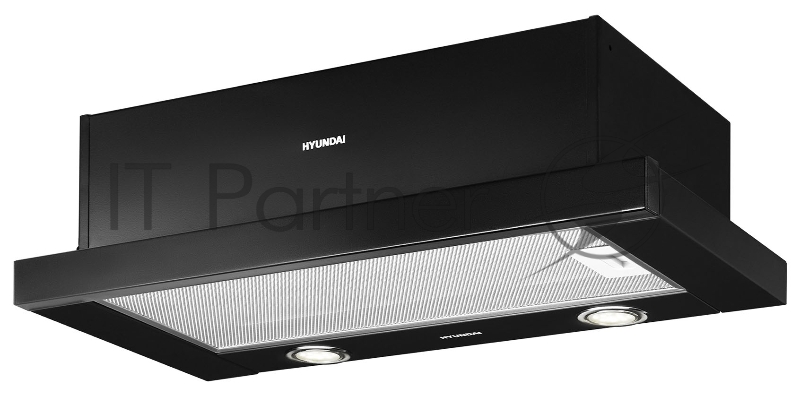 Вытяжка встраиваемая Hyundai HBH 6232 BK черный управление: кнопочное (1 мотор)