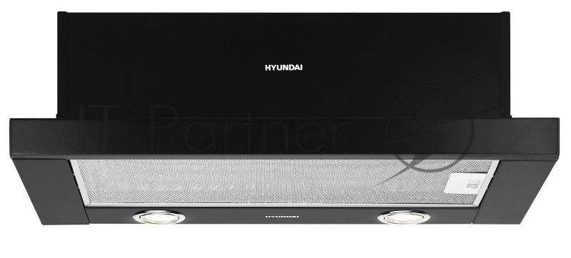 Вытяжка встраиваемая Hyundai HBH 6232 BK черный управление: кнопочное (1 мотор)