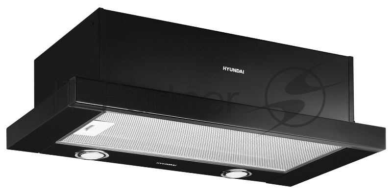 Вытяжка встраиваемая Hyundai HBH 6232 BK черный управление: кнопочное (1 мотор)