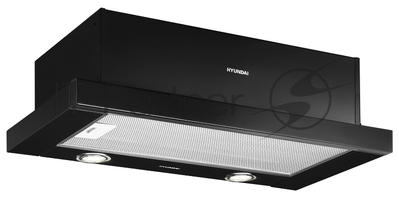 Вытяжка встраиваемая Hyundai HBH 6232 BK черный управление: кнопочное (1 мотор)