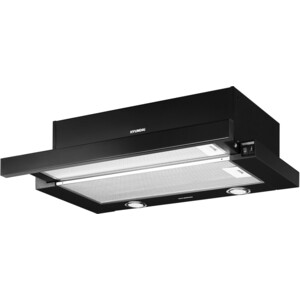 Вытяжка встраиваемая Hyundai HBH 6232 IX нержавеющая сталь управление: кнопочное (1 мотор)