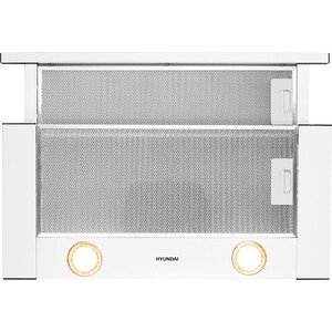 Вытяжка встраиваемая Hyundai HBH 6232 W белый управление: кнопочное (1 мотор)