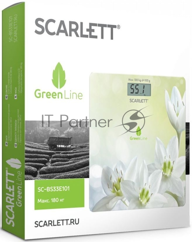 Весы напольные электронные Scarlett SC-BS33E101 макс.180кг рисунок