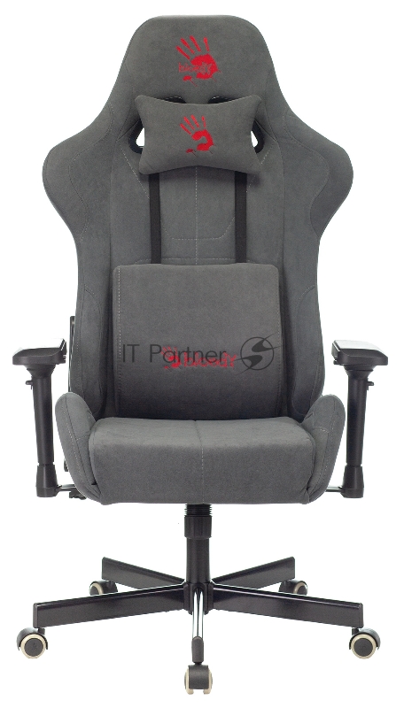 Кресло игровое A4Tech Bloody GC-740 серый крестовина