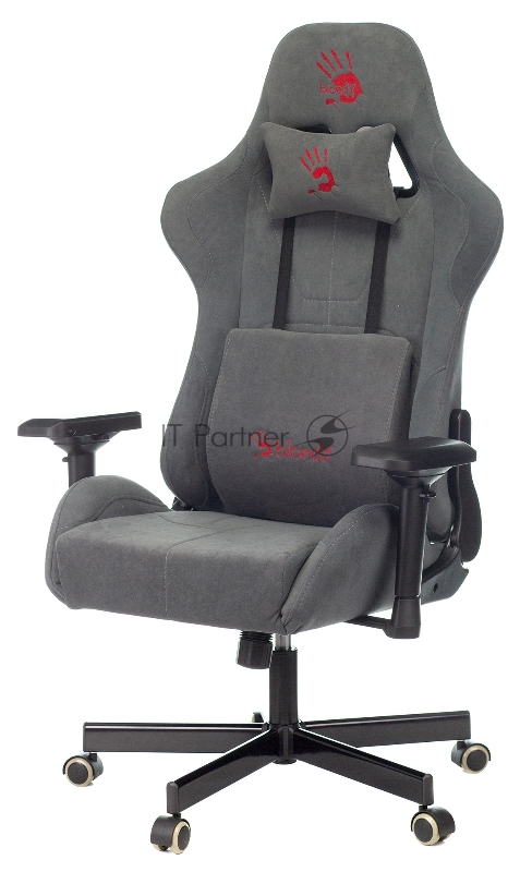 Кресло игровое A4Tech Bloody GC-740 серый крестовина