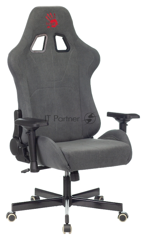 Кресло игровое A4Tech Bloody GC-740 серый крестовина