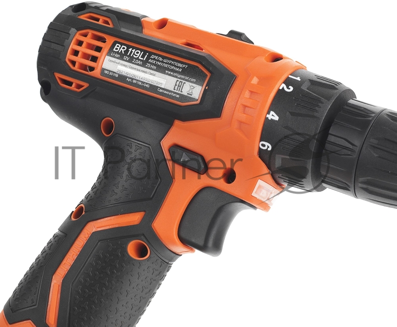 Дрель-шуруповерт Patriot BR 119Li аккум. патрон:быстрозажимной (кейс в комплекте) (180301119)