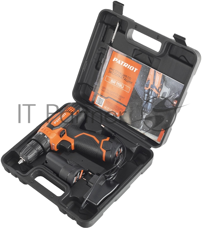 Дрель-шуруповерт Patriot BR 119Li аккум. патрон:быстрозажимной (кейс в комплекте) (180301119)