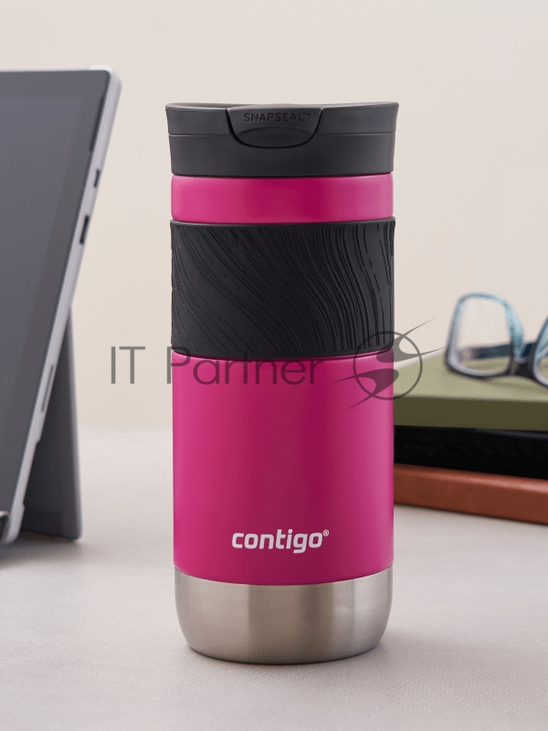 Термокружка для напитков Contigo Byron 2.0 0.47л. малиновый/черный (2155587)
