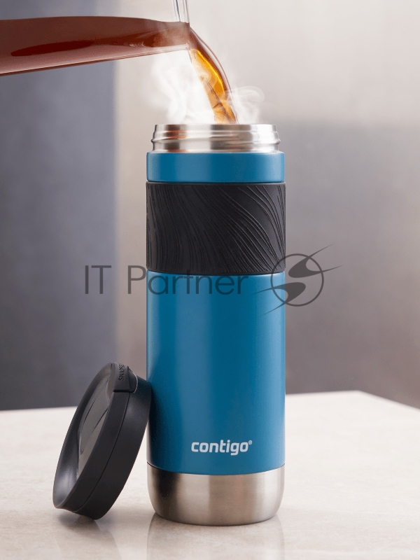 Термокружка для напитков Contigo Byron 2.0 0.59л. синий/черный (2155589)