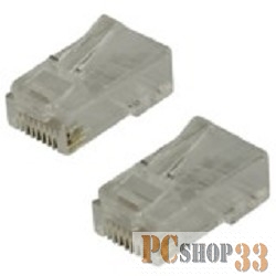 Коннектор 5bites US070A (US007A) Коннектор RJ-45 8p8c, зол.напыление, со вставкой (1 шт.)