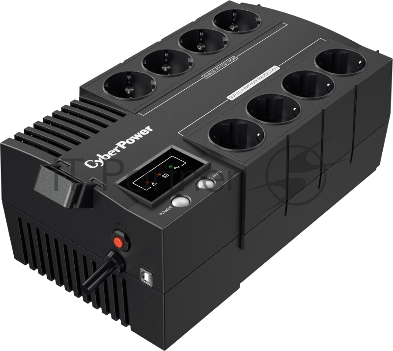 ИБП CyberPower BS850E NEW линейно-интерактивный 850ВА/480Вт, 4+4 евророзетки, USB UPS Line-Interactive CyberPower BS850E NEW 850VA/480W USB (4+4 EURO)