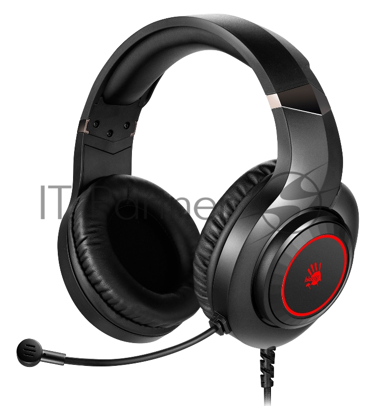 Наушники с микрофоном A4 Bloody G220 черный 2м мониторные оголовье (G220 AUX3.5-4PIN + USB)