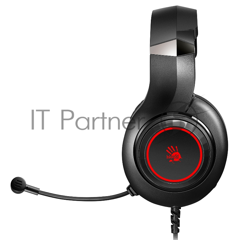 Наушники с микрофоном A4 Bloody G220 черный 2м мониторные оголовье (G220 AUX3.5-4PIN + USB)