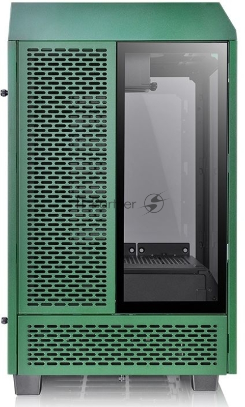 Корпус Thermaltake The Tower 100 Racing Green черный без БП miniITX 1x120mm 3x140mm 2xUSB3.0 audio bott PSU