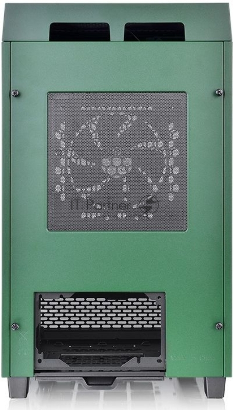 Корпус Thermaltake The Tower 100 Racing Green черный без БП miniITX 1x120mm 3x140mm 2xUSB3.0 audio bott PSU