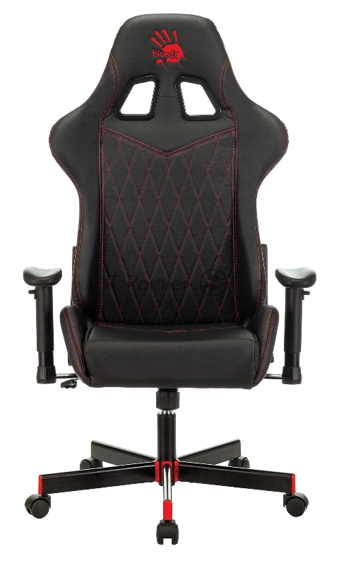 Кресло игровое A4Tech Bloody GC-800 черный ромбик эко.кожа крестовина