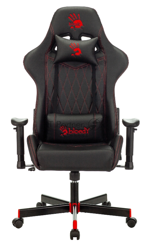 Кресло игровое A4Tech Bloody GC-800 черный ромбик эко.кожа крестовина