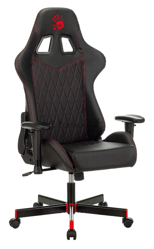 Кресло игровое A4Tech Bloody GC-800 черный ромбик эко.кожа крестовина