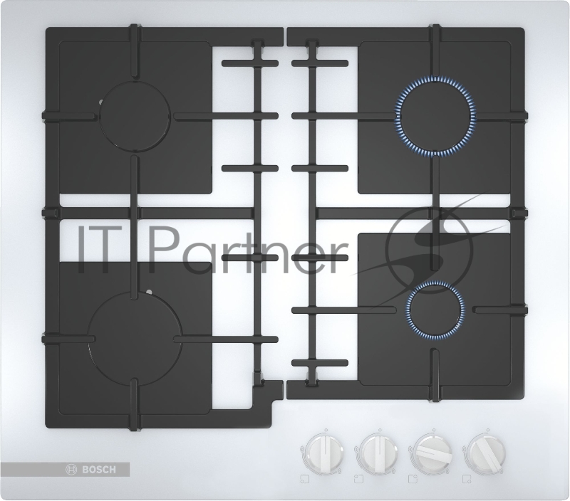 Газовая варочная поверхность Bosch PNP6B2B92R белый