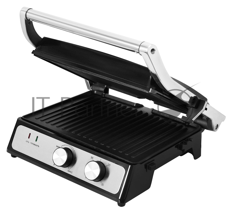 Электрогриль Hyundai HYG-2040 2000Вт серебристый