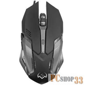 Игровая мышь SVEN RX-G740 USB (5+1кл. бесш. кл. 800-2400DPI, SoftTouch, подсветка, 1.8м)