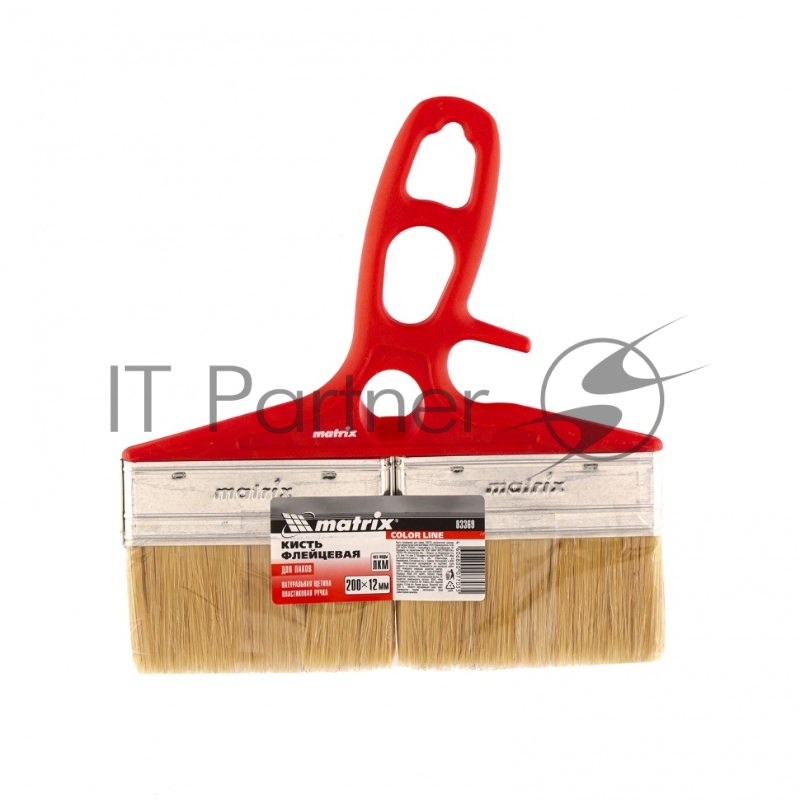 Кисть флейцевая для лаков MATRIX , 200*12, натуральная щетина 83369